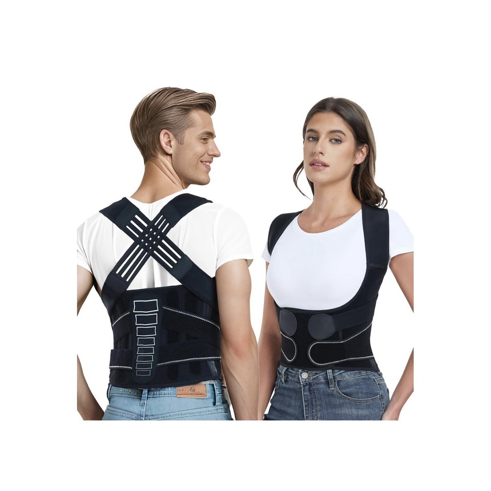 Enthra Back Brace Posture Corrector with Spine Vertical Alignment System -Unisex